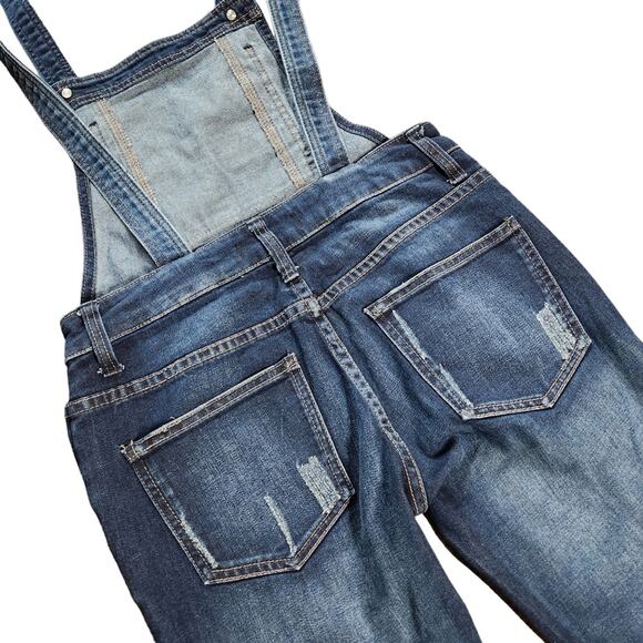 Free People denim overalls blue washed womens size 24 - Picture 4 of 11